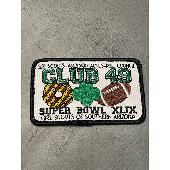 Girl Scouts Cookies Super Bowl 49 Patch New England Patriots iron on 2015 - Picture 6 of 6
